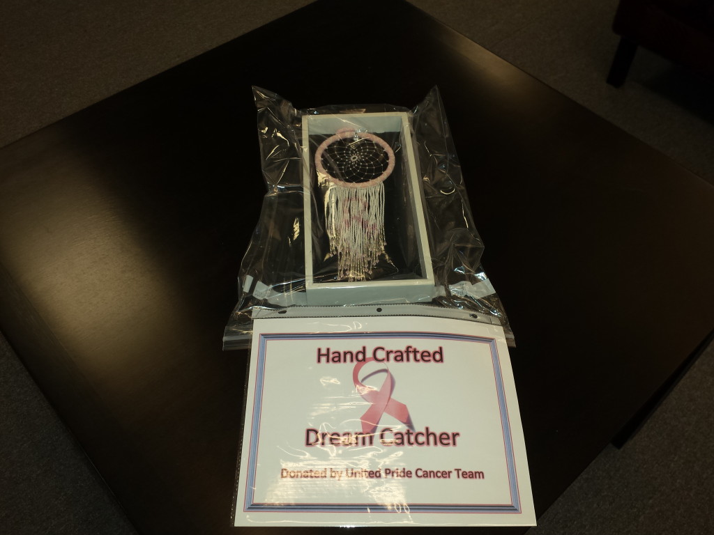 United Pride Cancer Team - Hand Crafted Dream Catcher