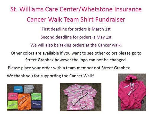 St. Williams “Game On” Shirts Fundraiser